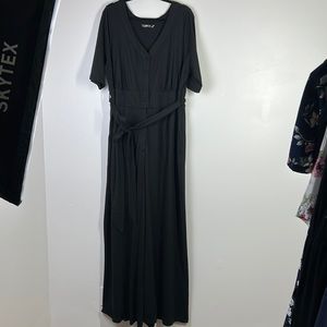 eShakti Black Jumpsuit One Piece Size 3X 26W